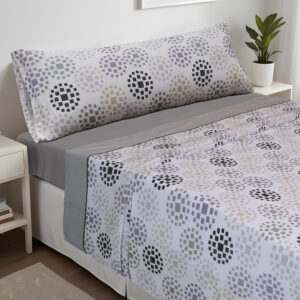 Juego de Sábanas Lunares Grises