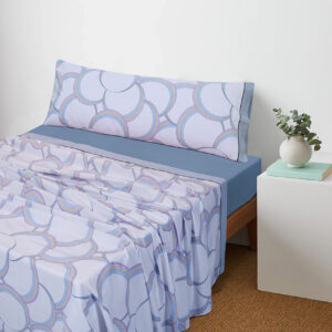 Juego de sábanas estampadas.